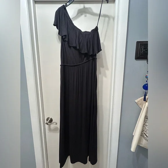 Soma Soft Jersey One-Shoulder Maxi Bra Dress - Picture 2 of 16